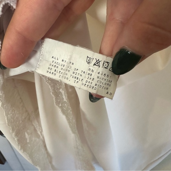 Vintage Cabernet Off White Slip Dress. Size 38. - Picture 6 of 6